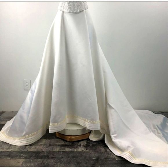 💕💖LACE Bodice Two Piece Wedding Dress Size - Picture 6 of 8